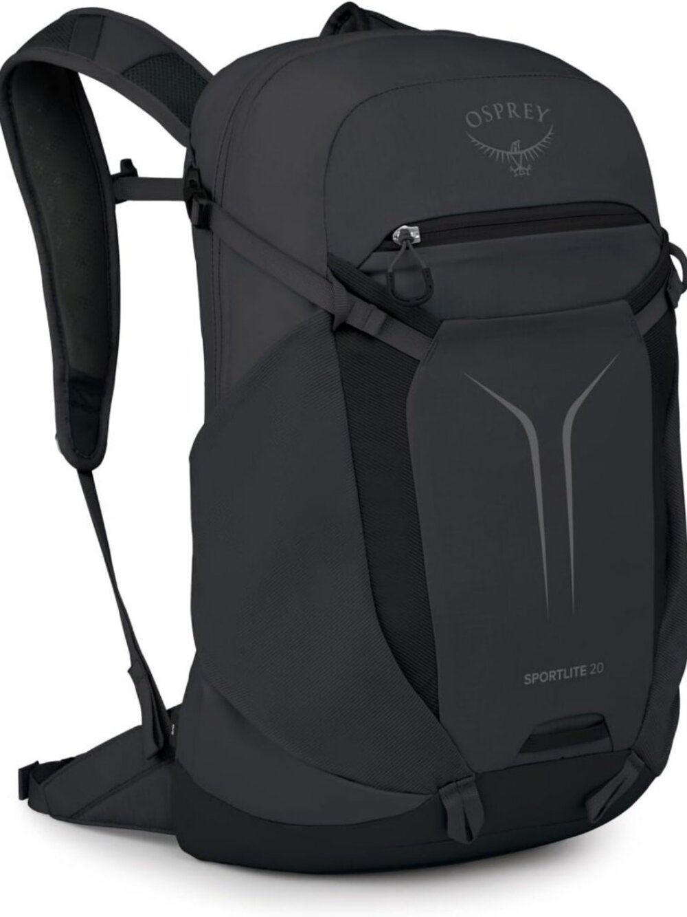 Lightweight 20L Hiking Backpack, Durable Outdoor Daypack, Black Travel Bag